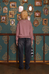 LAYERED V NECK KNIT / INDI PINK