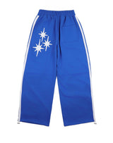 Star Piping Track Balloon Sweat Pants - Blue