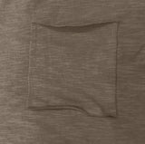Kato Henley Neck Slub Short Sleeve T-shirt