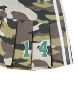 PLEATS WRAP SKIRT (CAMO)