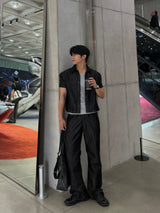Glossy Flared Jeans