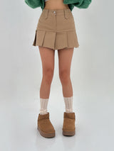 [WITH BUILT-IN SHORTS] フォーシーズン ローカンカン ミニスカート - 3 COLOR