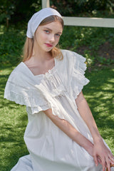 ULLALA PAJAMA Lila Short-sleeve One-piece Ivory[24162WOSXN]
