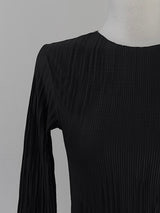 minimal pleated long sleeve T (3color)