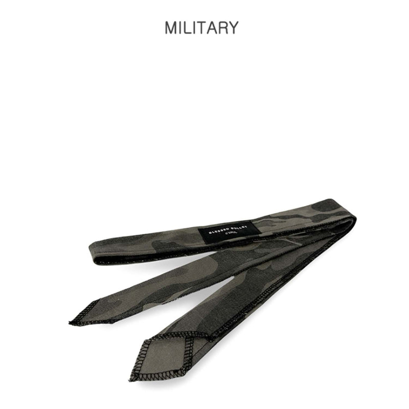 Label multi-tie scarf