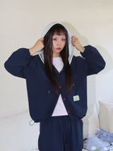 SEERSUCKER BUTTON PANTS (NAVY)