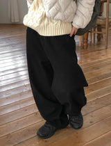 Huynh Cotton Brushed Denim Wide Pants