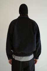 Wool zipup jumper, Black