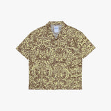 silky ethnic open collar shirt_yellow