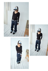 Lacecore Soft-Fit V-Neck Long Sleeve