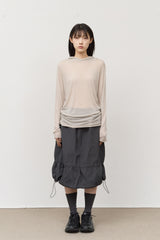 (W) Rord Tencel Hooded Top