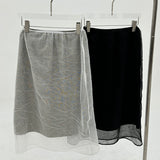 Crinkle Sheer Skirt - 2colors
