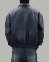 フェイドレザーパディング (Black)