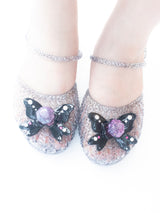 RIBBON JEWEL CANDY JELLY SHOES SET