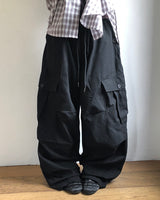 Teken Button Wide Cargo Pants