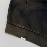 Oversized Polo Sweatshirt - Faded Black