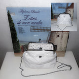 ミディアムニットピュアリボンフレームバッグ (handmade bag)