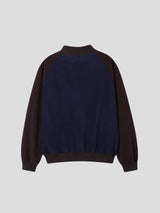 Raglan fleece zip-up 2color