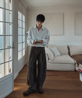 Ber Side Tuck Wide Pants