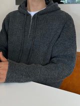 Commute Cropped Hood Knit (M / L, 3 Colors)
