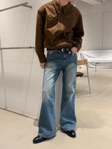 All cat blue boots cut pants
