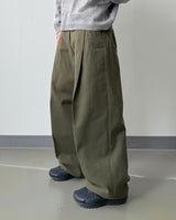 Marel One-tuck Wide Cotton Pants
