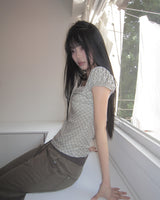 Swen Check Halter Blouse