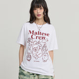 Maltese Crew Line Graphic Half Sleeve T-shirt