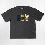 NUSL アニマルズオーバーフィットピグメントTシャツ - 5COLOR