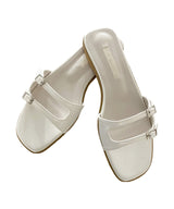 Vero Double Buckle Summer Daily Minimal Slippers 2 colors