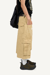 Cross-print Cargo Bermuda Pants