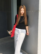 [3/4 Sleeve] Loen Modal Side-Ruched Tee (12c)