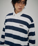 98 STRIPE RUGBY L/S SHIRT NAVY
