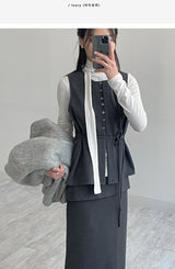 [Brushed Lining] タイピンタックタートルネックTシャツ