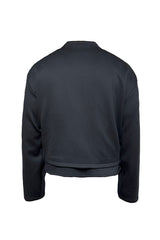 Layered Tencel Zip Overshirt