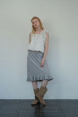Aile frill skirt_gray