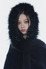 キャリーフードマフラー black