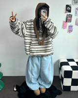 ボスサイズフリーススナップロングパンツ 🧸🩵🤍6カラー