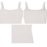 Rael Ribbed Square Neck Slim Sleeveless