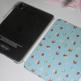 [MADE] fruits dot iPad case (strawberry)