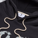VINTAGE LOGO HOODED T-SHIRT CHARCOAL