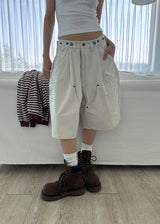 スナップバミューダパンツ