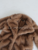Maxi Raccoon Fake Fur Long Jacket Coat