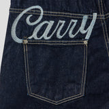 Pellid handle bermuda denim pants -1C