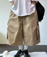 HIP-CARGO BALLOON STRING BERMUDA🍪🖤🌴3COLOR