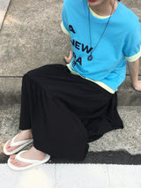 ニューエラレタリングクロップショートスリーブTシャツ (5c)