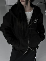 レタリング エクスプロー フーディ ジップアップ (unisex)