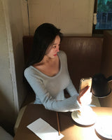 [BELLIDE MADE] COTTON CONFECTIONERY AND RIB-ROUND KNIT