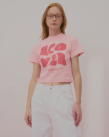 POINTAGE LOGO CROP TSHIRT-PINK