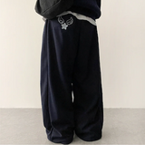エンジェルウィングスターポケットエンブロイダリーワイドバンディングパンツ
